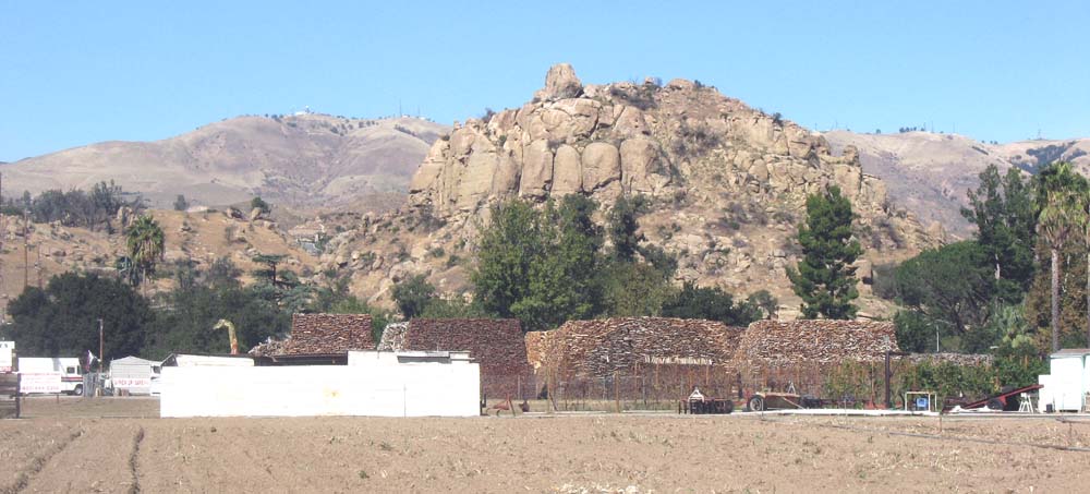 Stoney Point in front of Oat Mountain