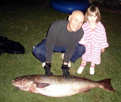 Grace and Mel's 62 pound White Sea Bass